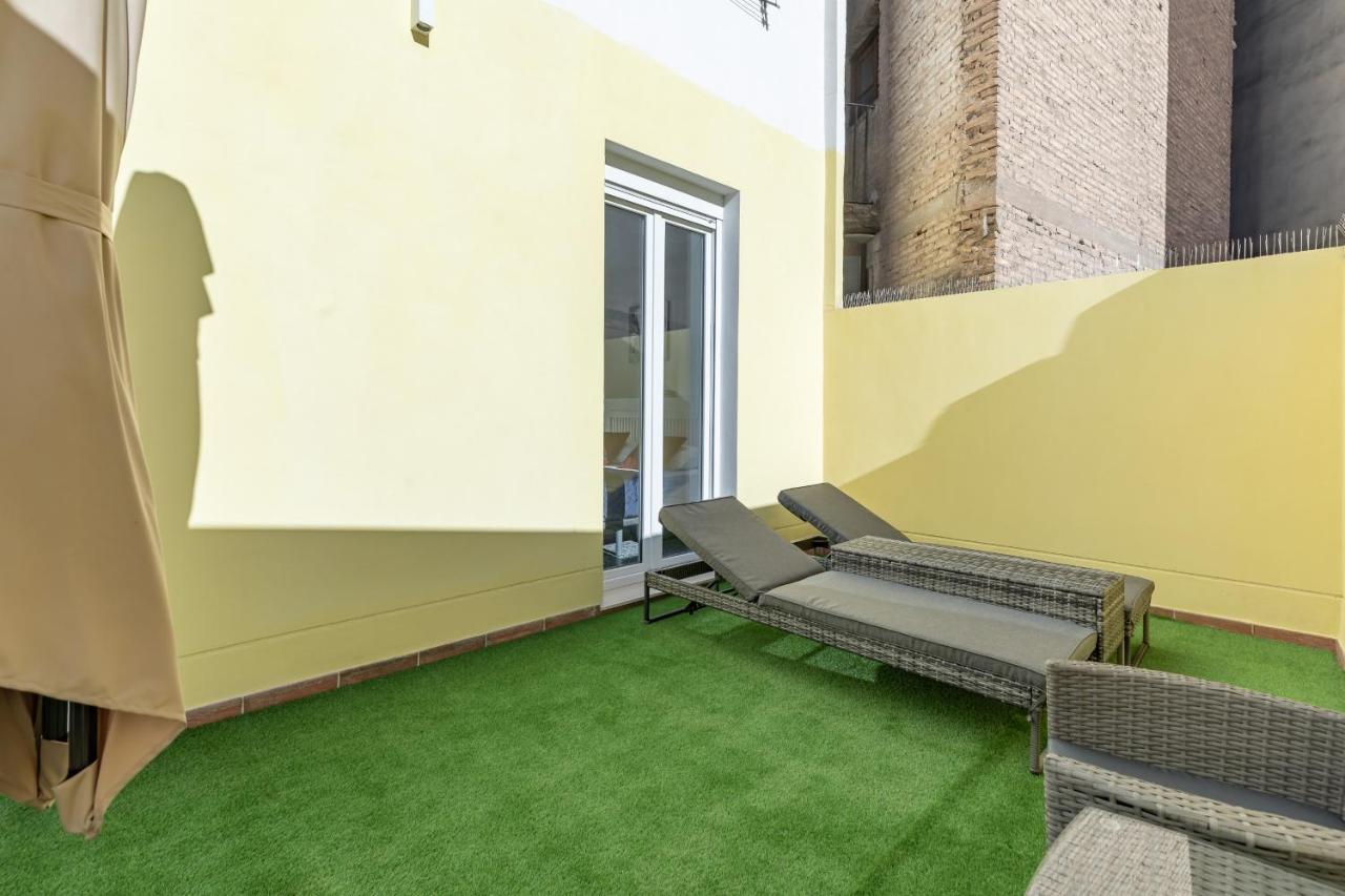 Gorgeous Apt With A Large Private Terrace Valencia Exteriör bild