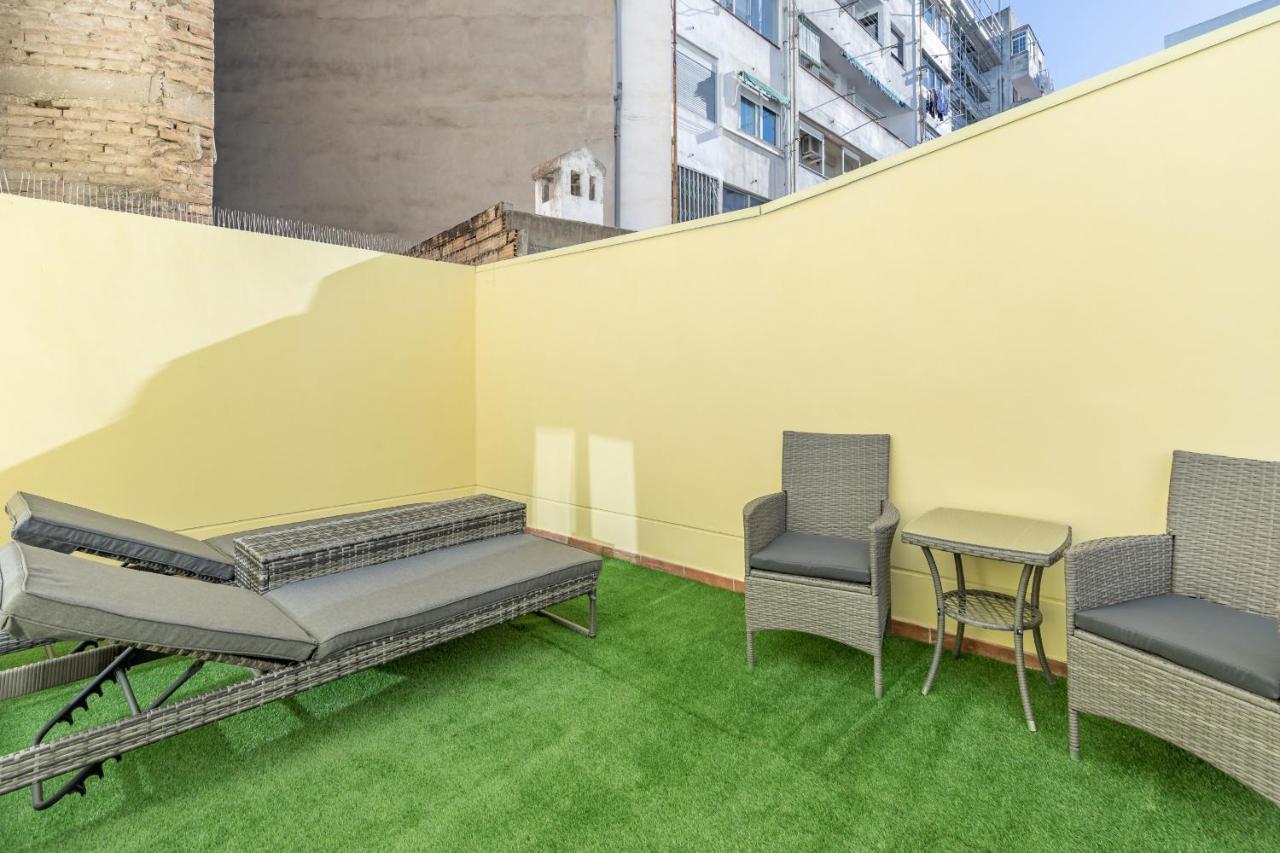 Gorgeous Apt With A Large Private Terrace Valencia Exteriör bild